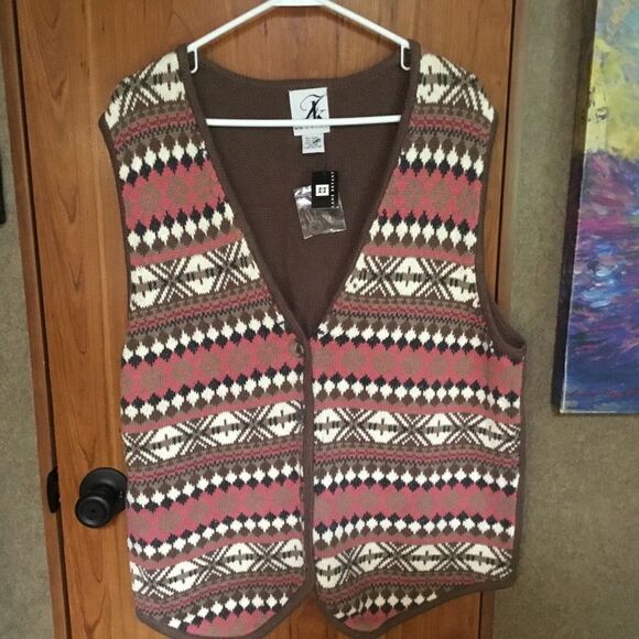NWT TK America for Lane Bryant Brand Women’s Sweater Vest in Size 14/16. - Picture 1 of 7